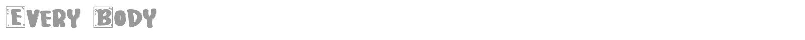 Every Body font preview